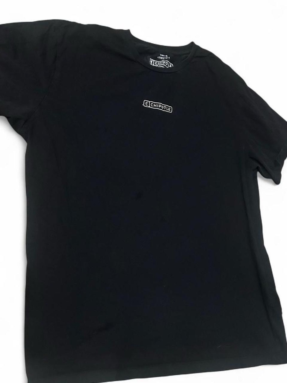 Loomstate Black Crewneck Tee with Small Chest Logo